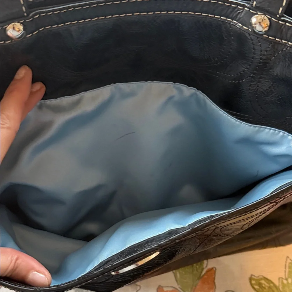 Coach Black Diaper Bag